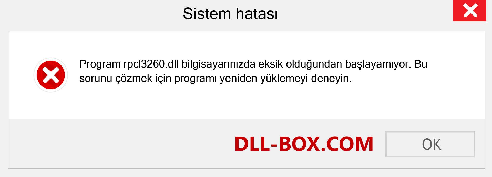 rpcl3260.dll dosyası eksik mi? Windows 7, 8, 10 için İndirin - Windows'ta rpcl3260 dll Eksik Hatasını Düzeltin, fotoğraflar, resimler